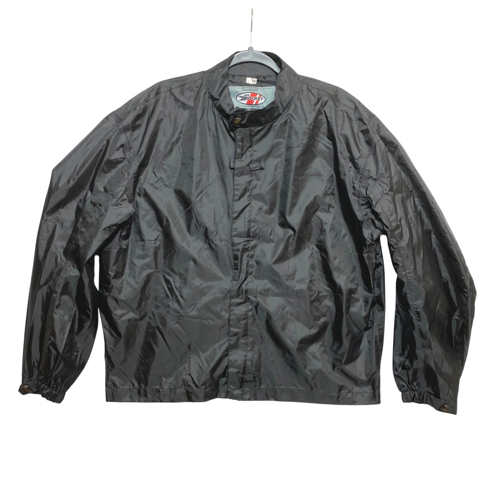 Joe Rocket Moto Racing Jacket Mens XL Black Lightweight Polyester Windbreaker